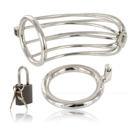 Bird chastity ring cage