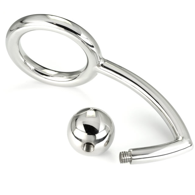 Cock ring with anal intruder hook 45mm