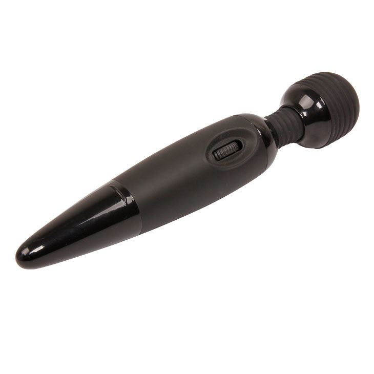 Powerful compact black power massager