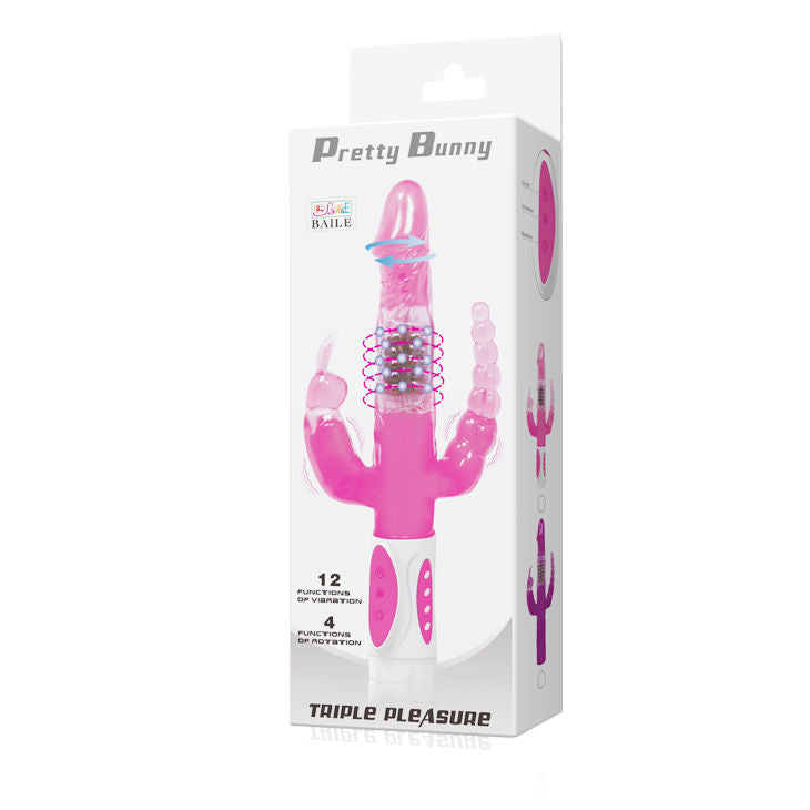 Pretty Bunny Triple Rotator Vibrator