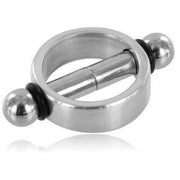 Pair of hard metal magnetic nipple clamps