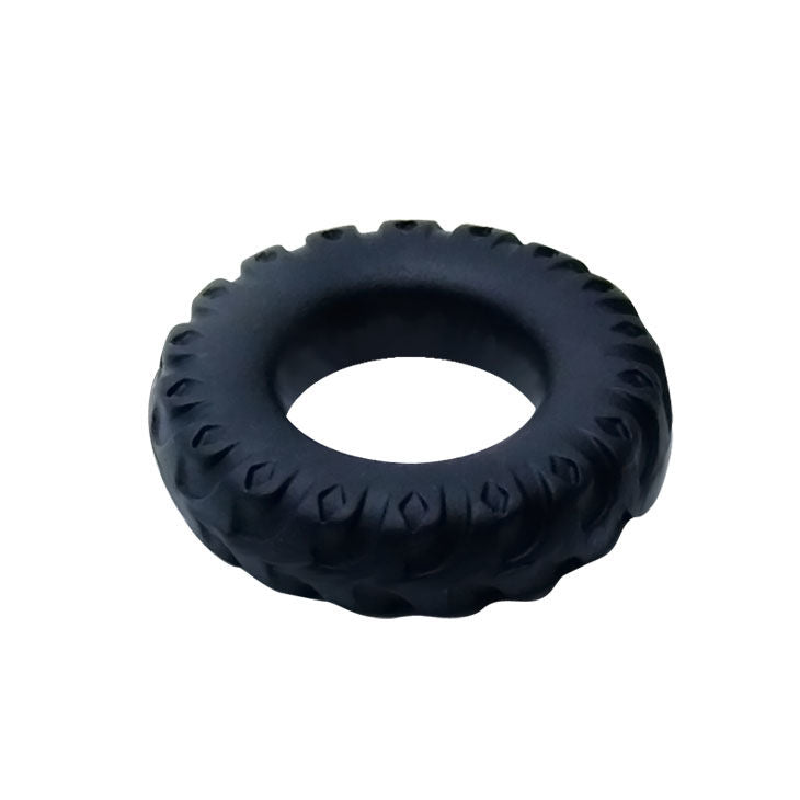 Cockring titan black green 2 cm
