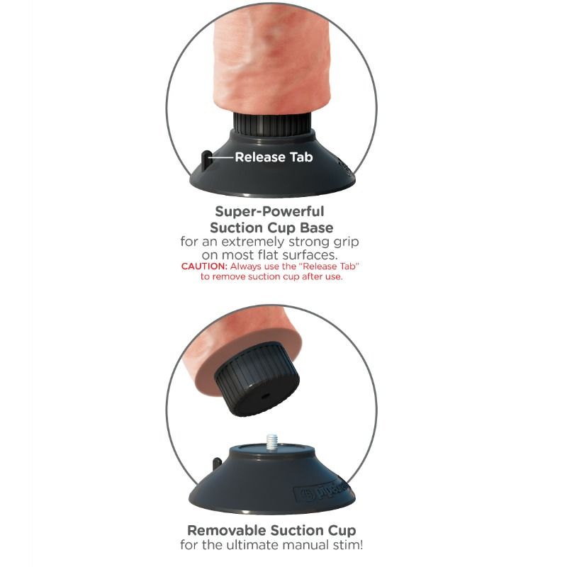 23 cm natural vibrating dildo