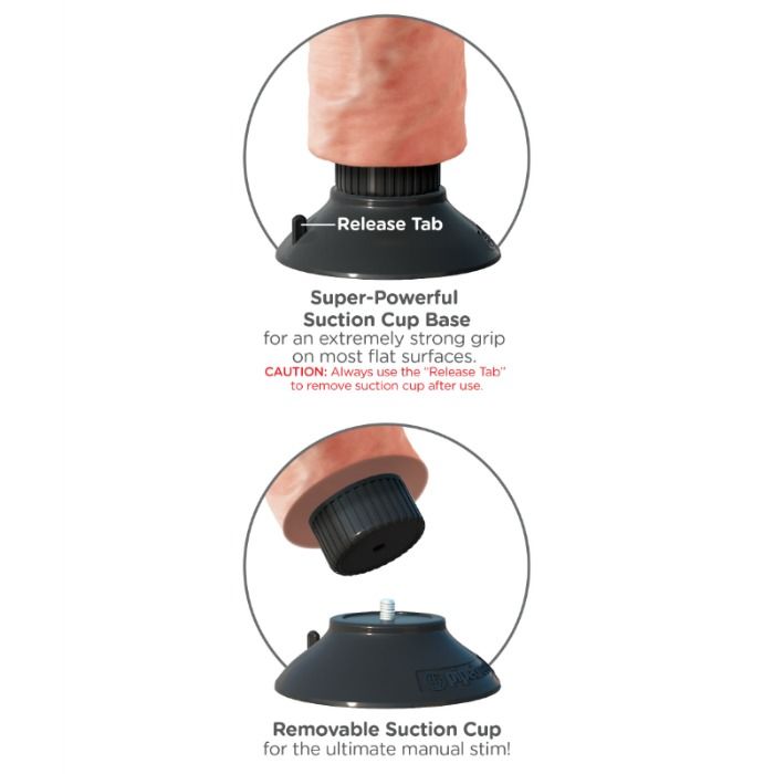 Dildo vibrator with testicles 17.78 cm natural