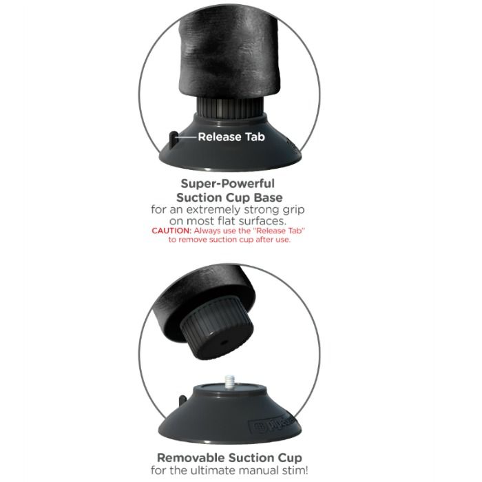 Vibrating dildo with testicles 23 cm black