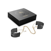 Metallic Desire Black Metal Mesh Handcuffs