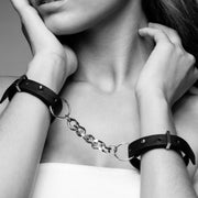 Indiscrets maze handcuffs bracelets black