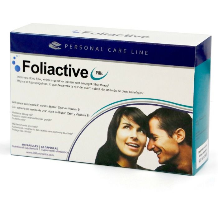 500 COSMETICS - FOLIACTIVE PILLS HAIR LOSS DIETARY SUPPLEMENT