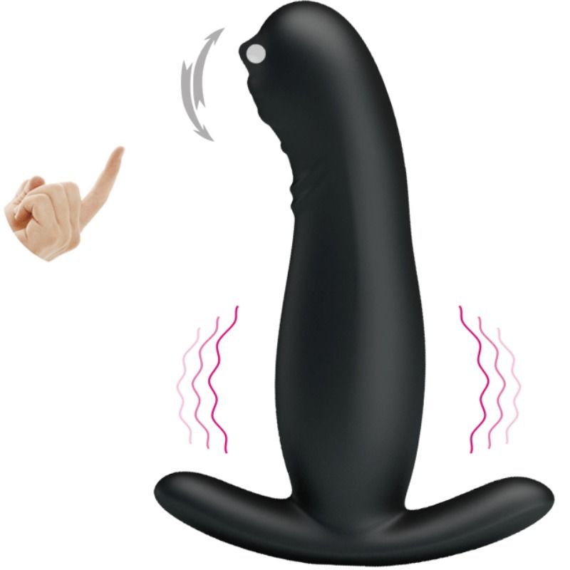 Prostate massager with vibration