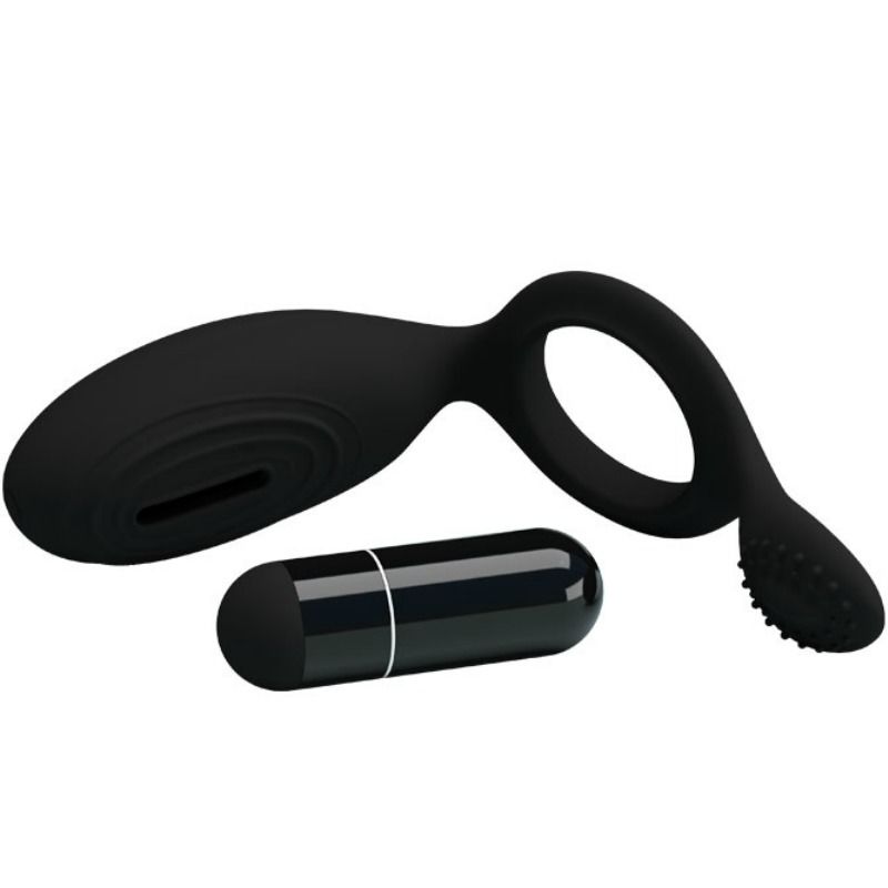 Ethel vibrating ring with stimulator