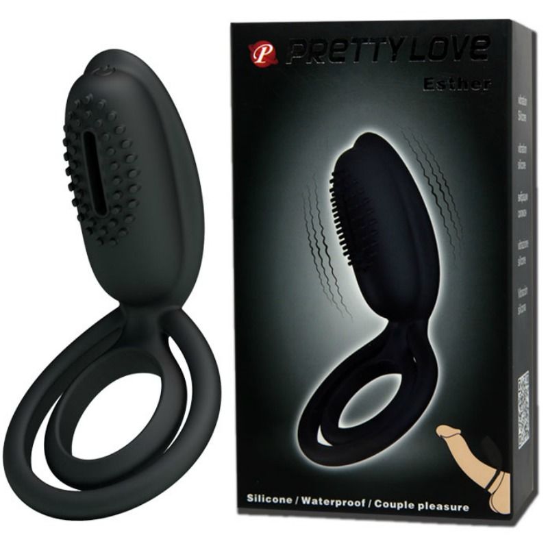 Esther vibrating ring with stimulator