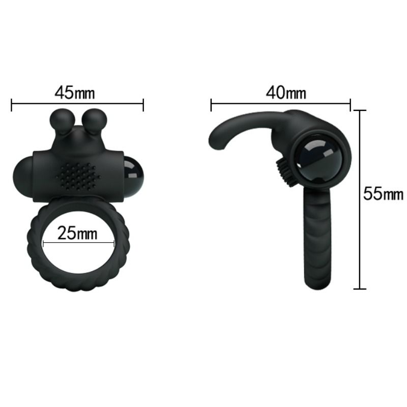 Eudora Vibrating Ring with Stimulator