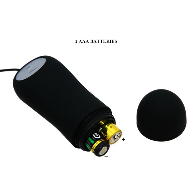 Anchor-shaped silicone anal plug with 12 vibration modes, black