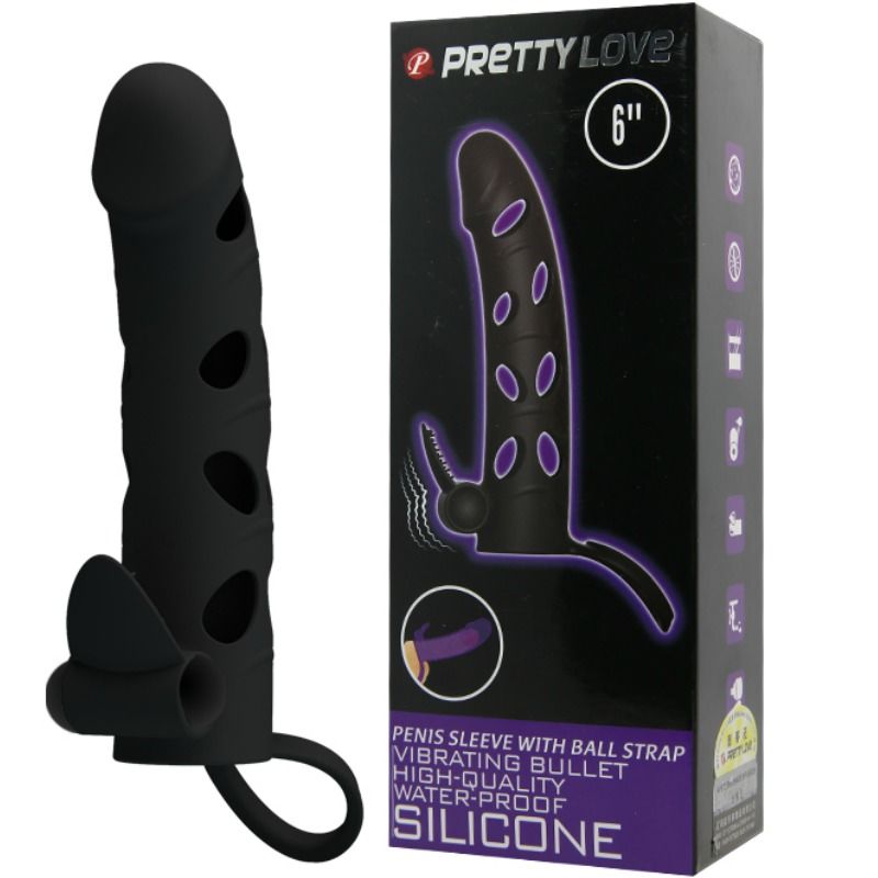 PRETTY LOVE - VIBRATING SILICONE COVER 15.2 CM