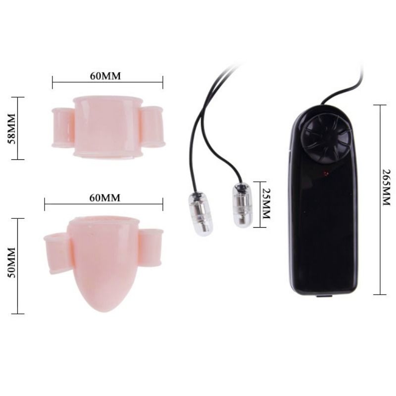 Alfred penis vibrator cover with control
