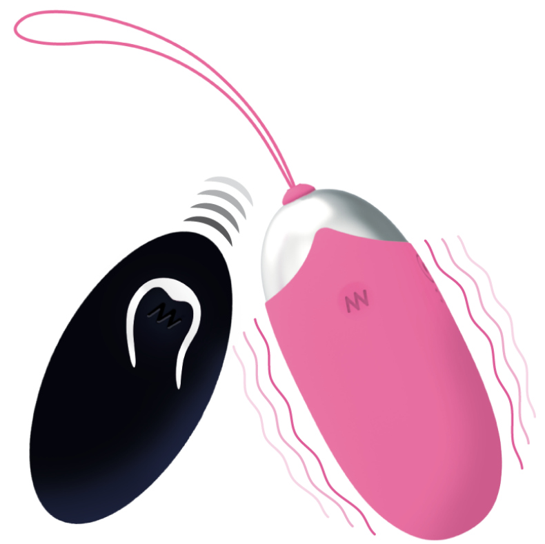 Flippy II Vibrating Egg with Remote Control Pink