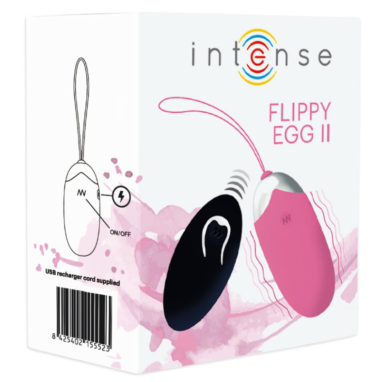 Flippy II Vibrating Egg with Remote Control Pink