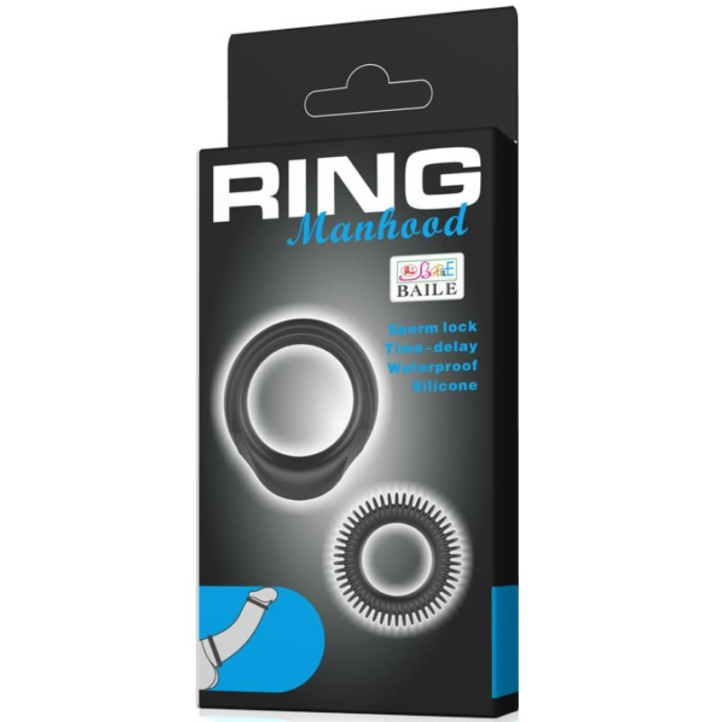 Kit 2 silicone rings virility ring?