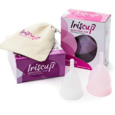 IRISCUP - LARGE PINK MUG OF THE MONTH + FREE STERILIZING BAG