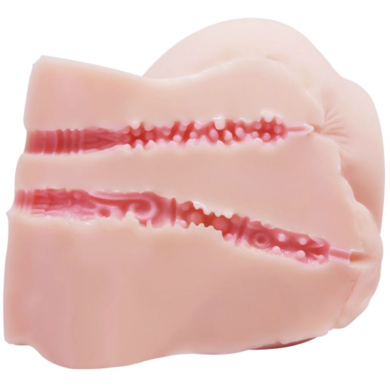 Realistic vagina and anus with vibration