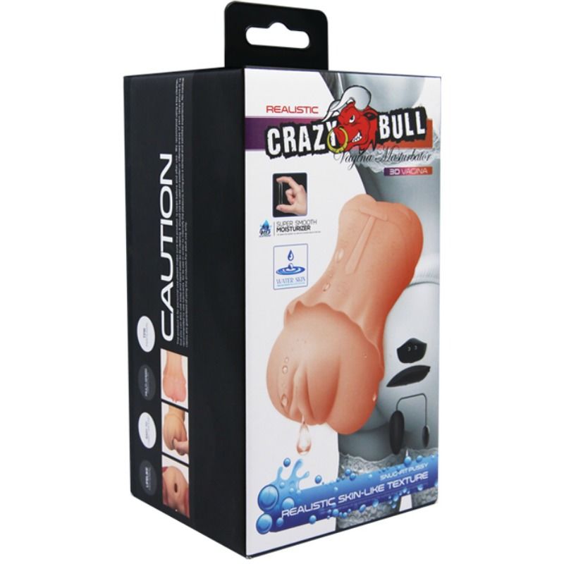 CRAZY BULL - WATER SKIN VAGINA MASTURBATOR WITH VIBRATING BALL 2