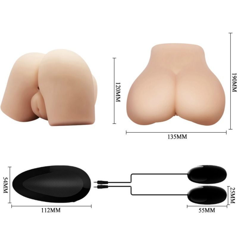Realistic Vagina and Anus with Vibration Position 4