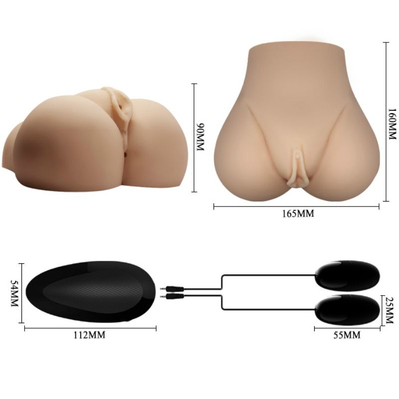 Realistic Vagina and Anus with Vibration Position 7