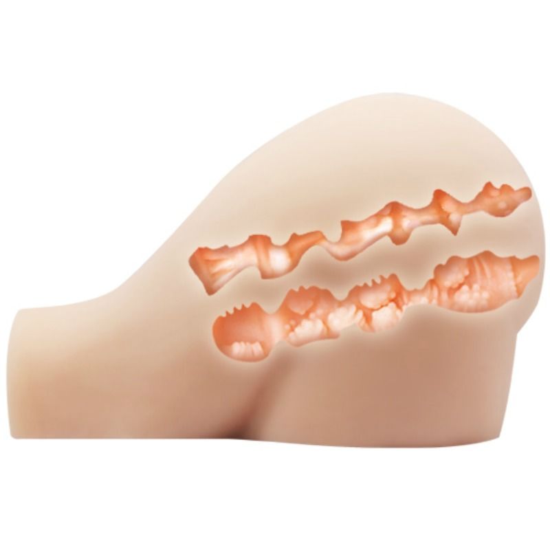 Realistic Vagina and Anus with Vibration Position 8