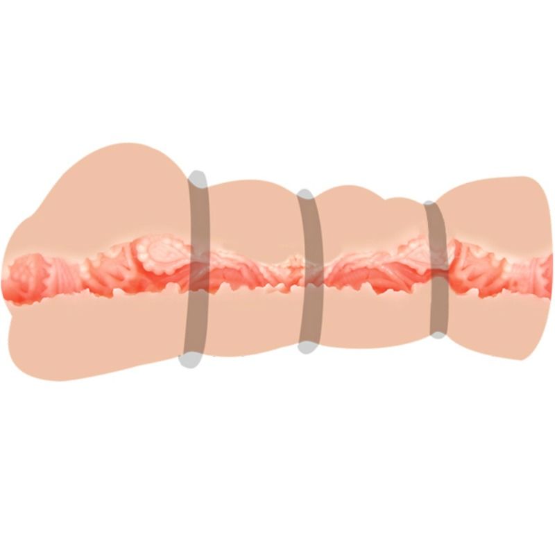 Vagina masturbator with rings