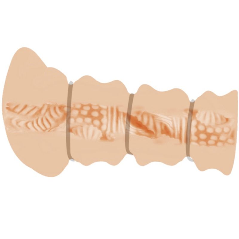 Masturbator with rings vagina model 2