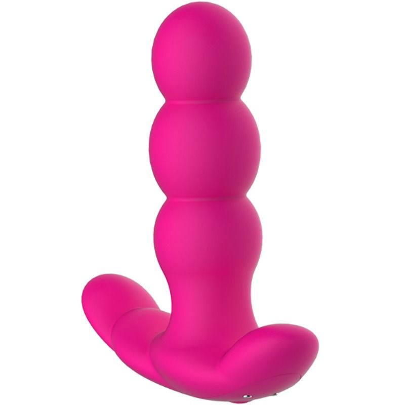 Pearl anal vibrator with remote control, black