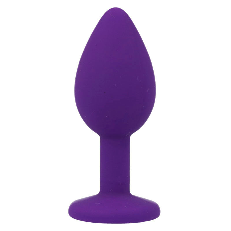 Plug Anal Shelki avec Base Diamant - Silicone Doux Étanche - Intense