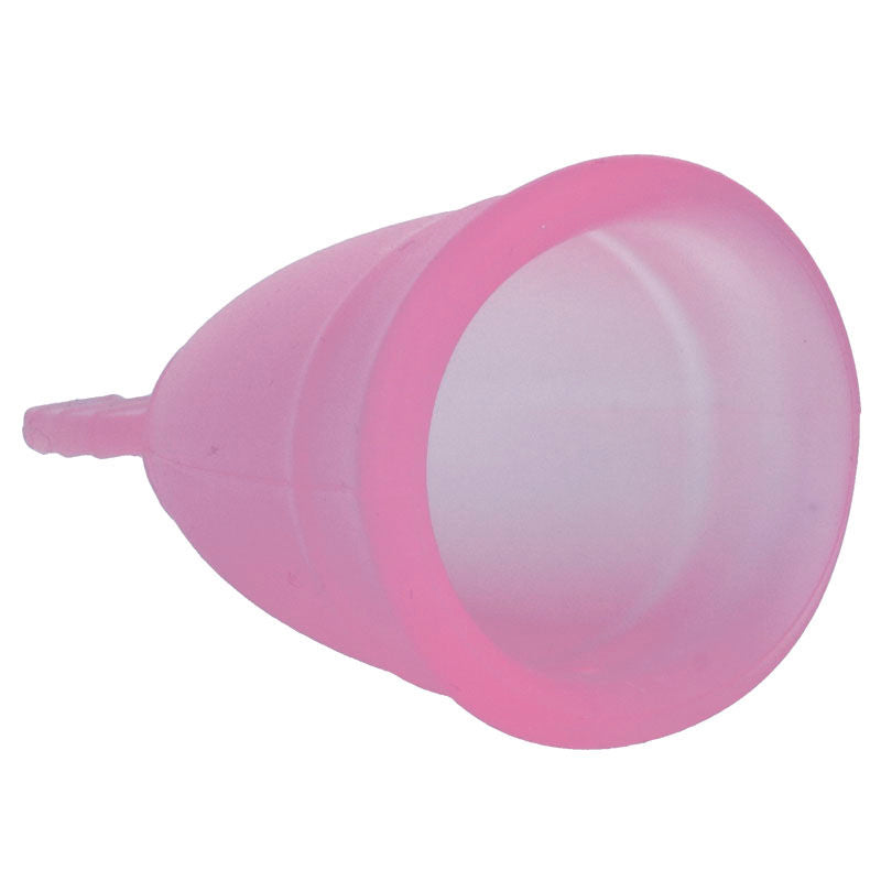 Pink menstrual cup - size L