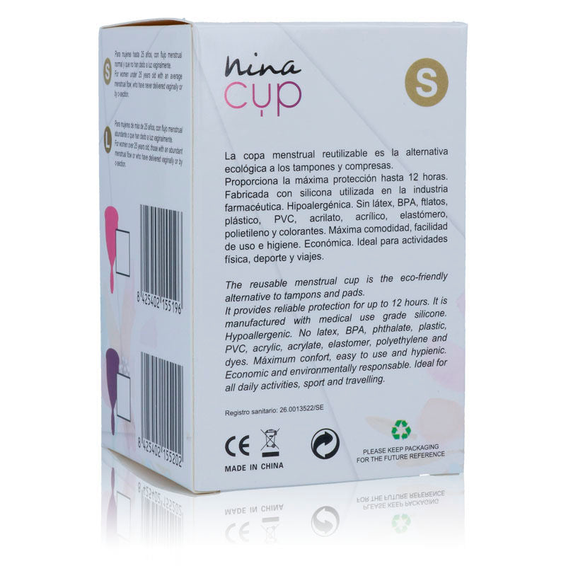 Pink menstrual cup - size S