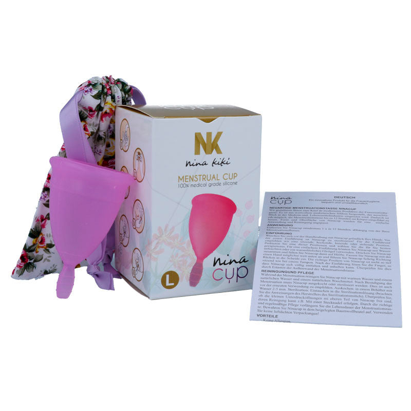 Purple menstrual cup - size L