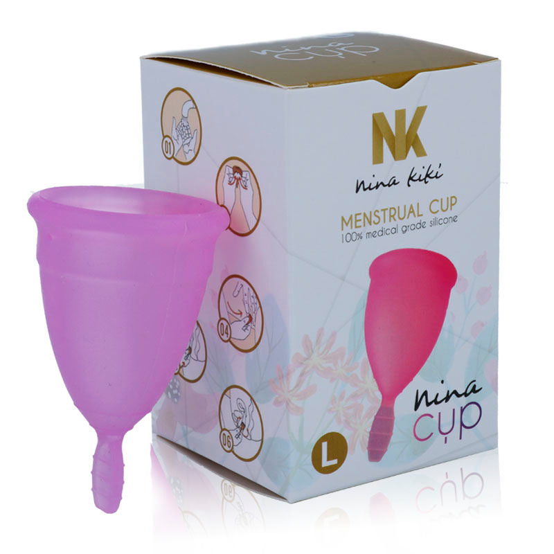 Purple menstrual cup - size L
