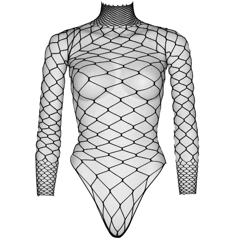 Fishnet turtleneck teddy one size