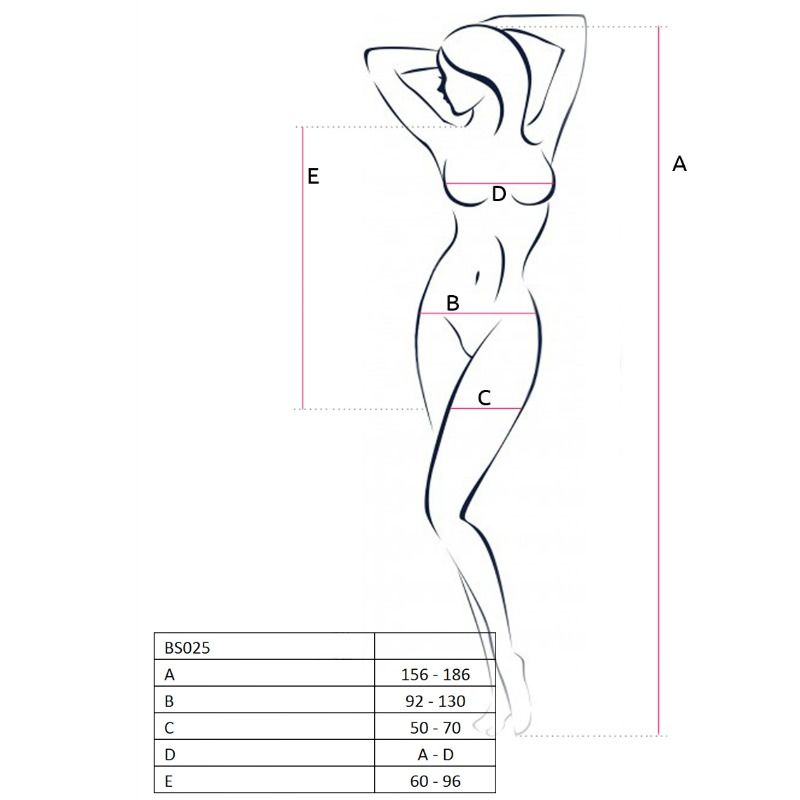 Women's BS025 White Bodystocking Dress Style One Size