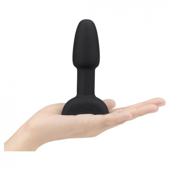 Rimming remote control anal plug small black