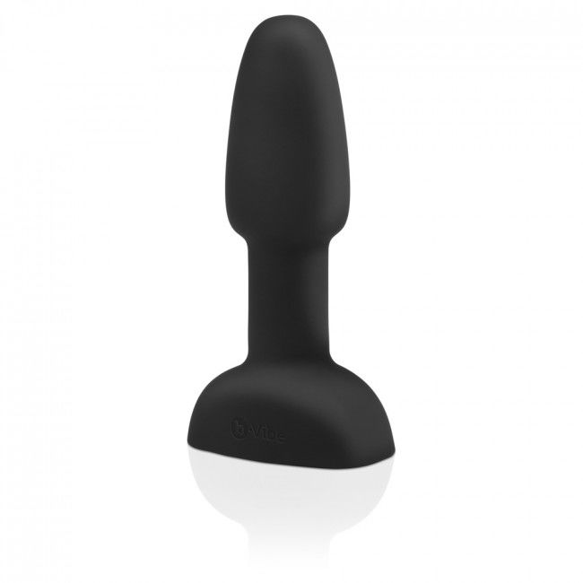 Rimming remote control anal plug small black
