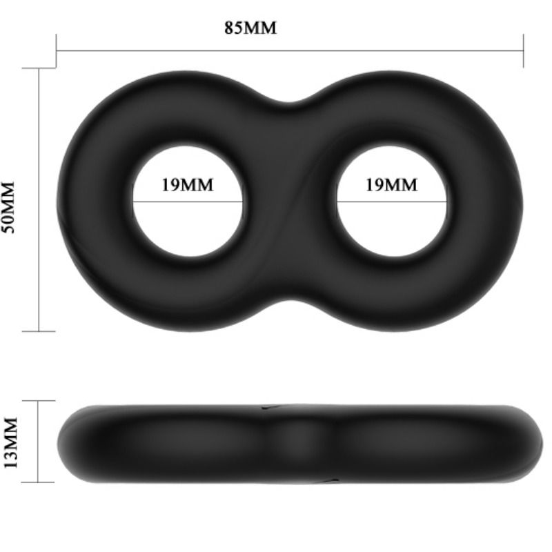 Double medical silicone ring