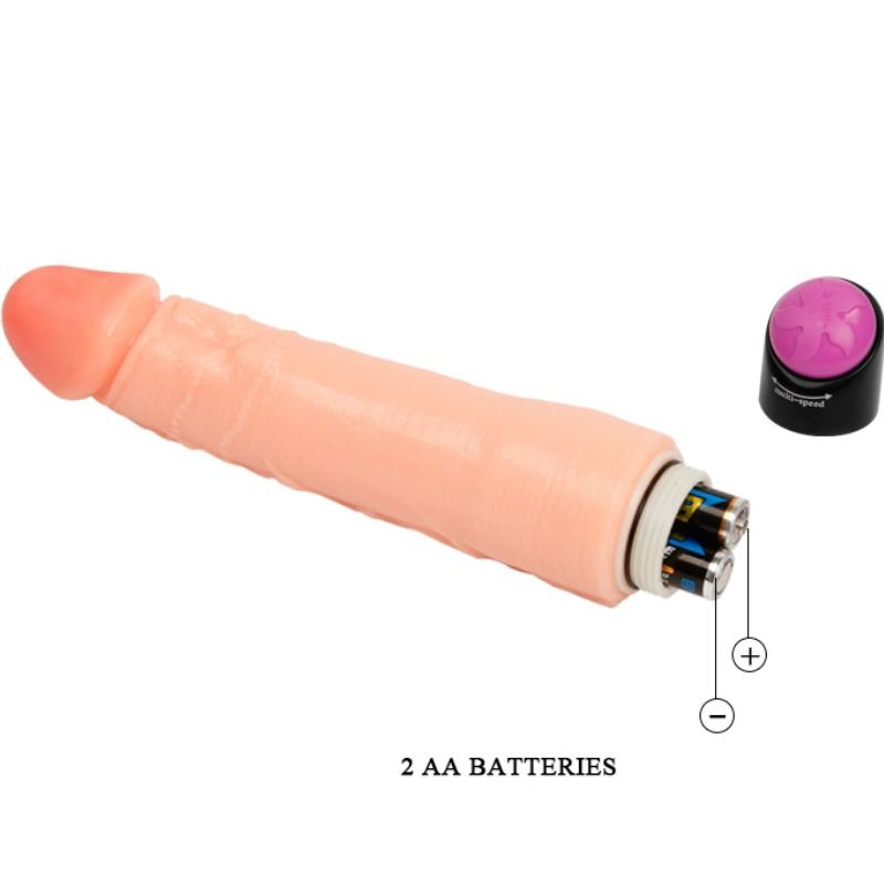 Flexible realistic vibrator 25 cm