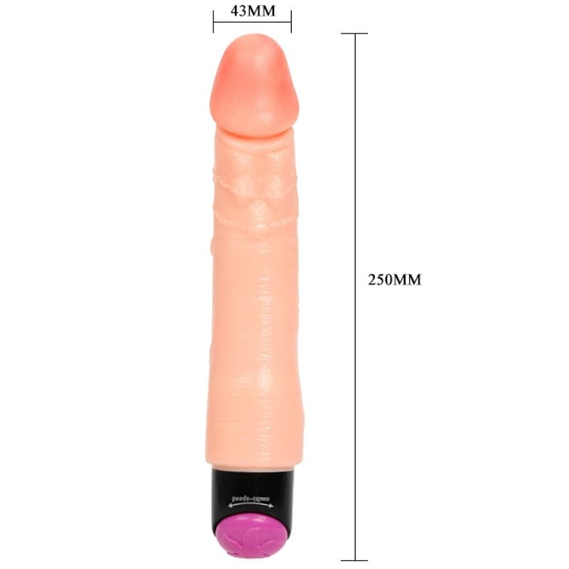 Flexible realistic vibrator 25 cm