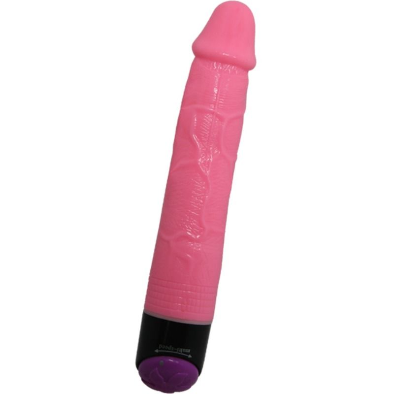 Realistic Vibrator Sex Colorful Pink 23cm