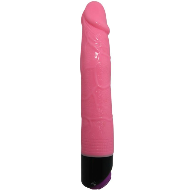 Realistic Vibrator Sex Colorful Pink 23cm