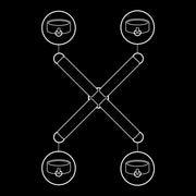 Vegan Leather Handcuffs Union