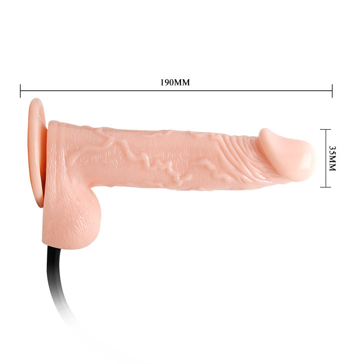 Realistic inflatable vibrating dildo