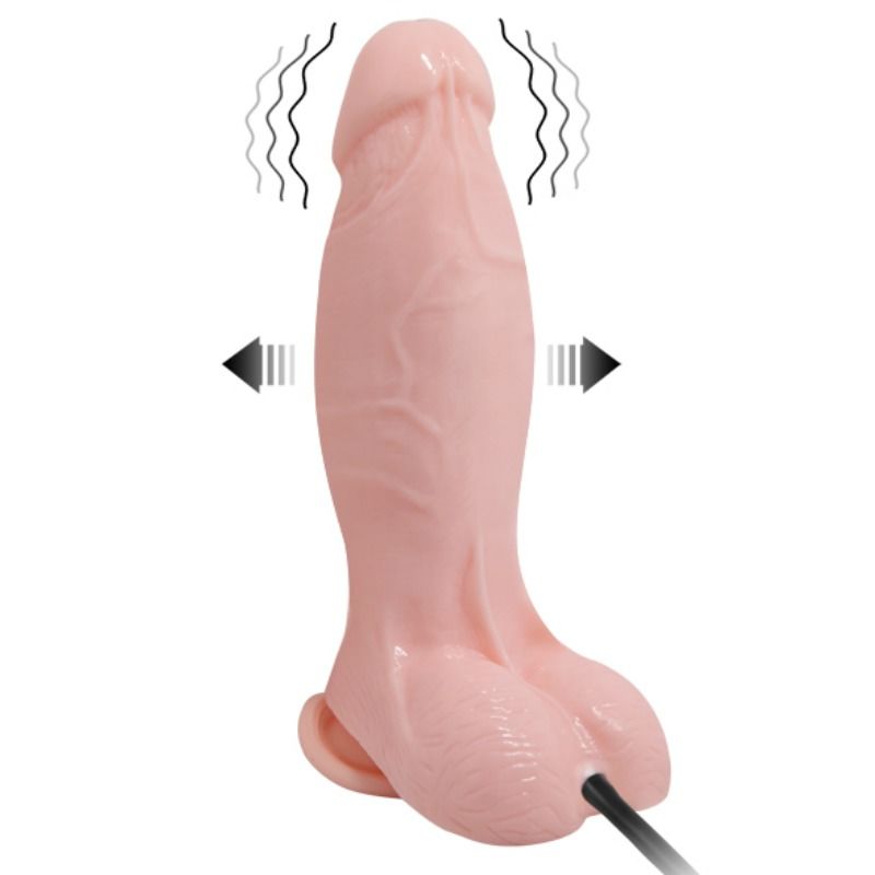 Realistic Inflatable Vibrating Dildo 18.8 cm