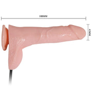 Realistic Inflatable Vibrating Dildo 18.8 cm