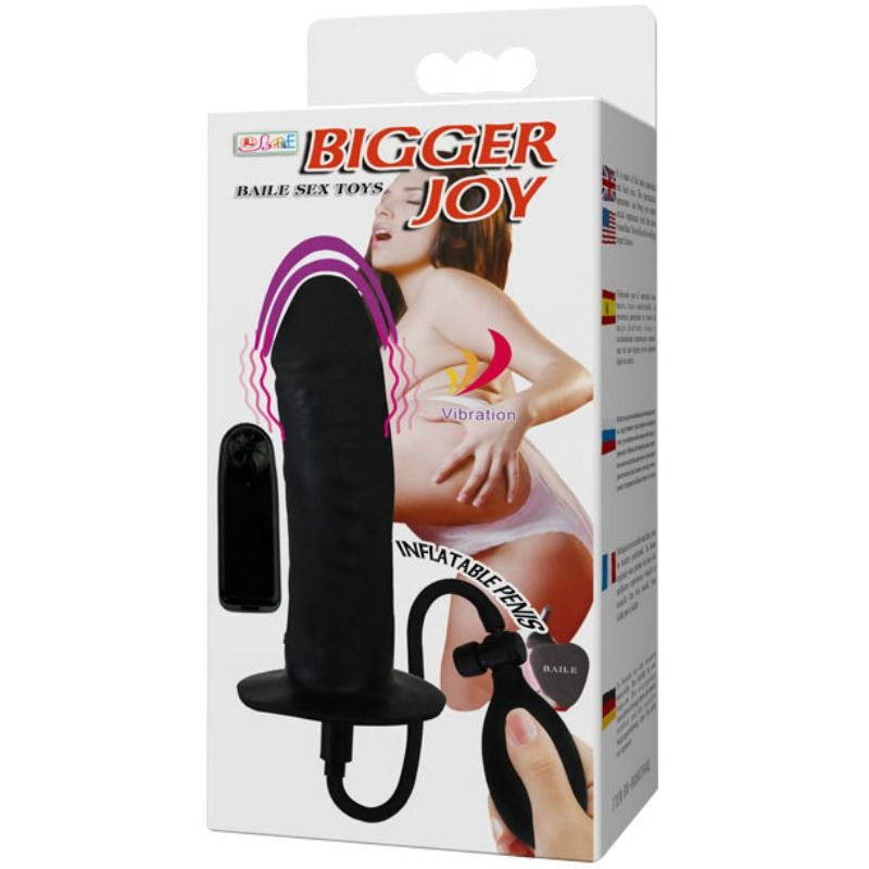 Bigger Joy Inflatable Penis with Vibration 16 cm